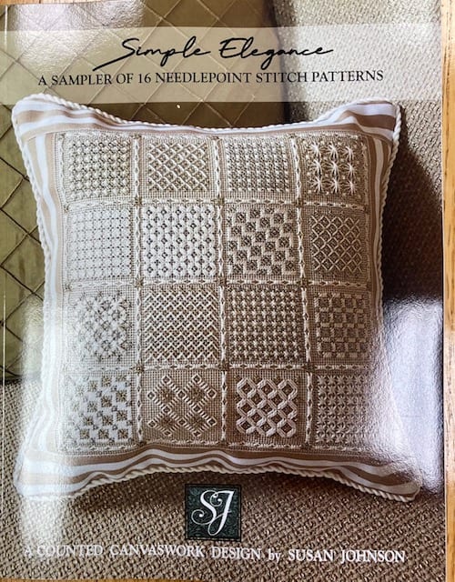 Simple Elegance, A Sampler of 16 Needlepoint Stitch Patterns Booklet by  Susan Johnson
