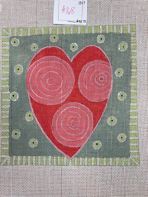 Heart with Swirls by Ditto Needle Point