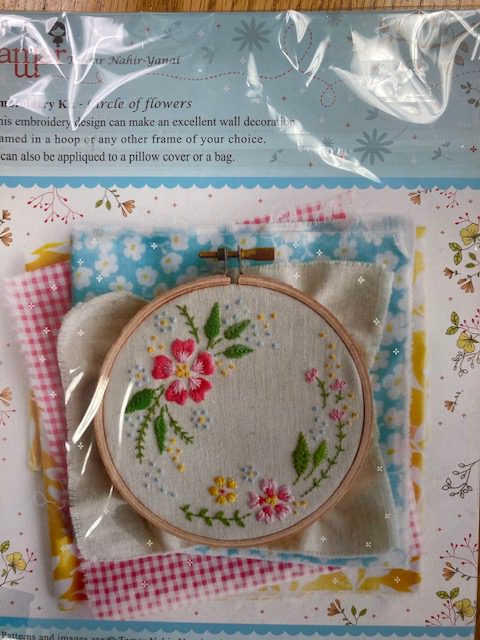 Circle of Flowers Embroidery Kit